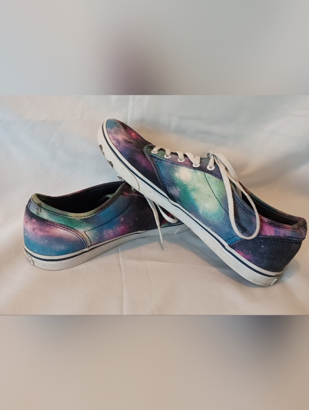 Vans Authentic Low Top Galaxy Cosmic Space Canvas Lace-up Sneakers - Multicolor - Picture 2 of 9